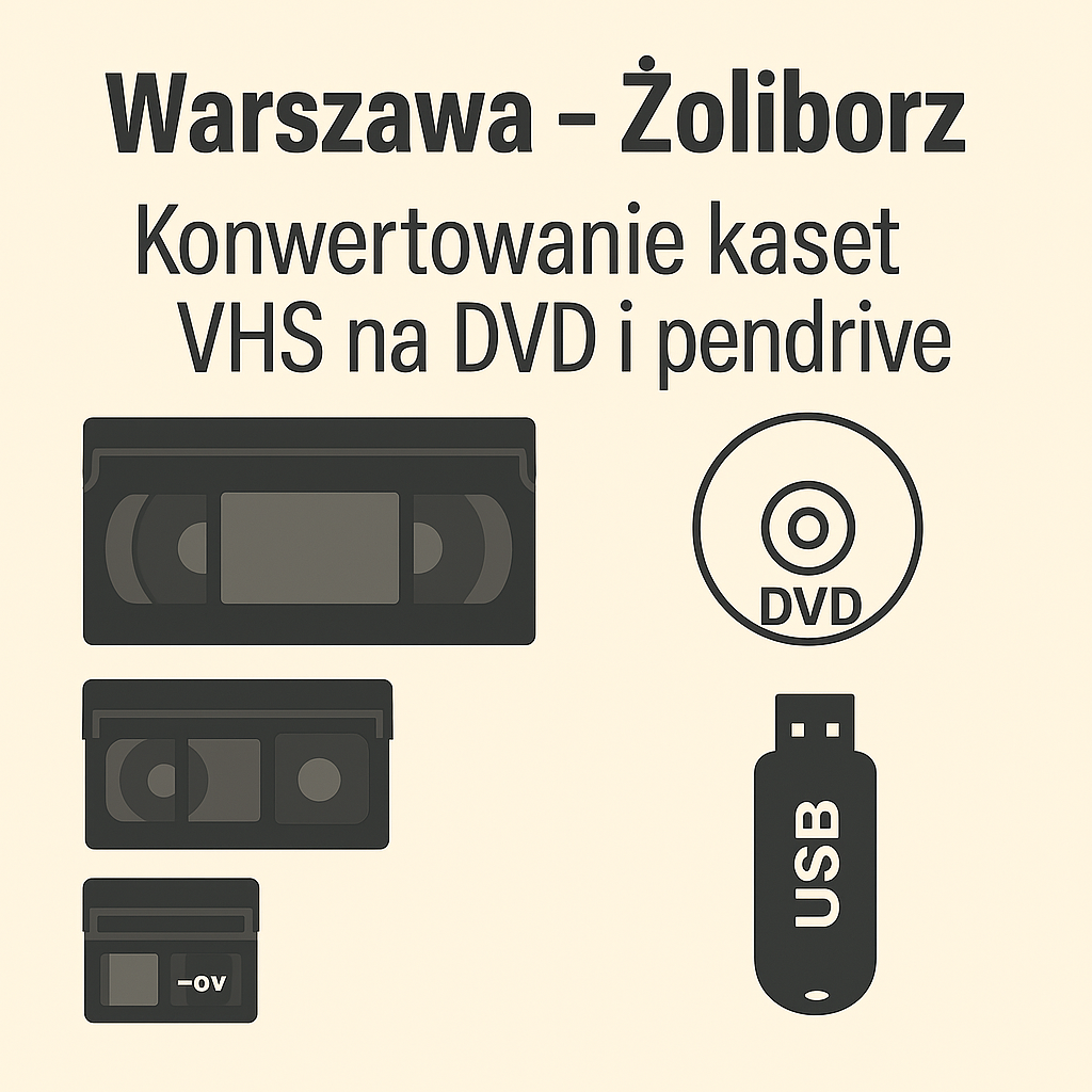 Profesjonalna digitalizacja kaset wideo w Warszawie - Żoliborz