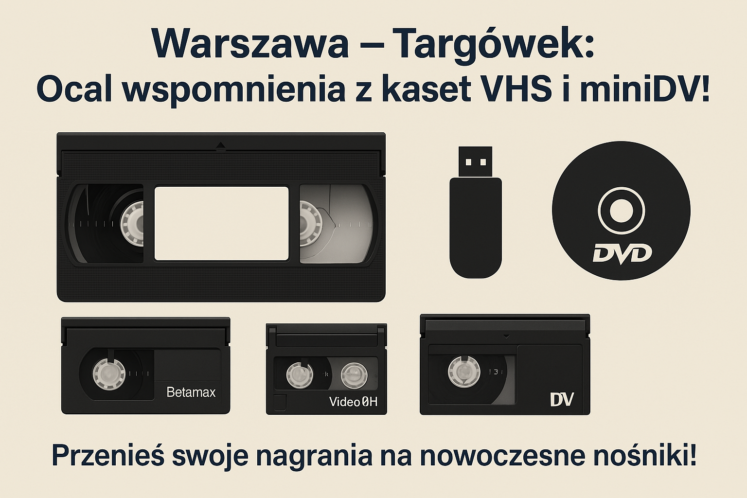 Mieszkasz na Targówku? Zadbaj o swoje rodzinne nagrania VHS już dziś!
